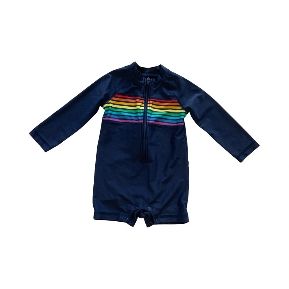 Primary Long Sleeve Rashguard Swimsuit Bundle 12/18M